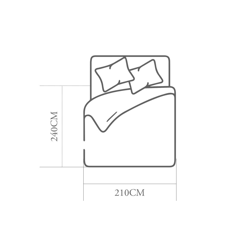 2 ZUNI Natural Bamboo Quilt 200GSM Duvet Doona Winter Summer Quilt King - White, 2 of 3