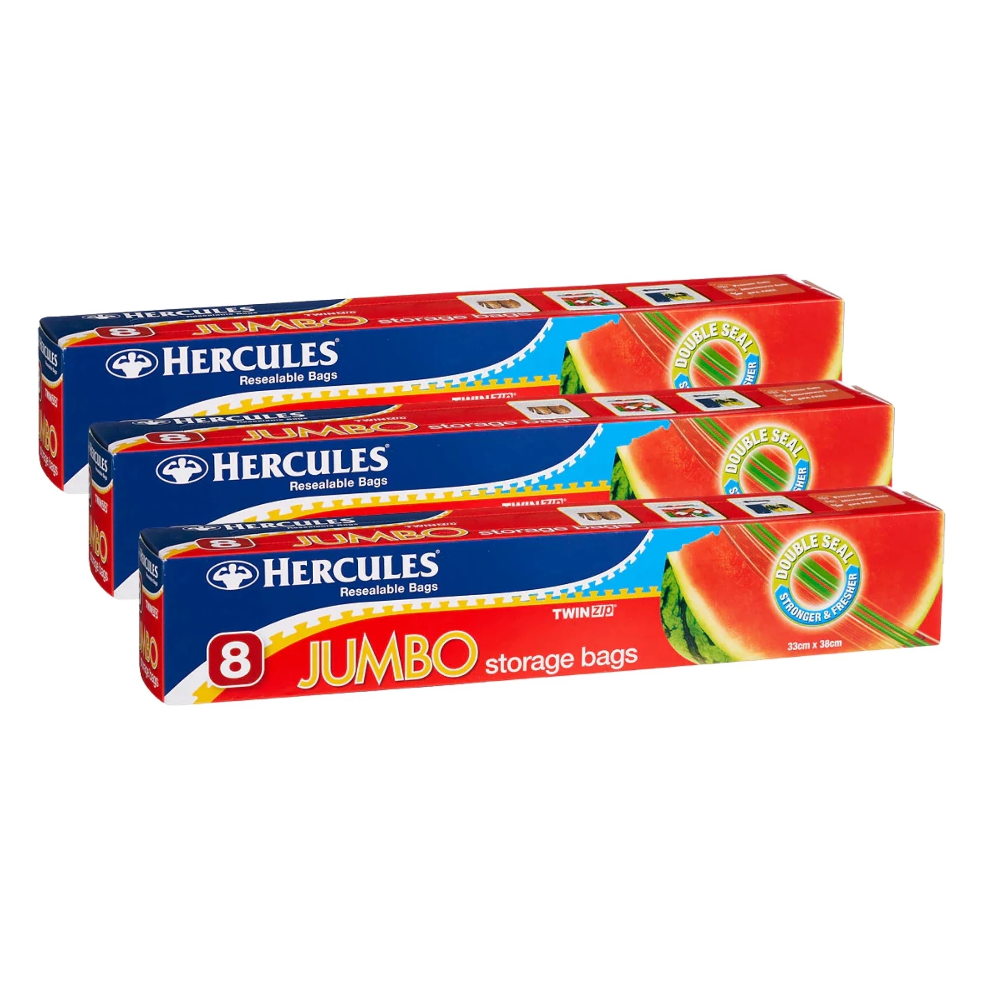 1 Hercules Jumbo Storage Bags 8pk x3, 1 of 1