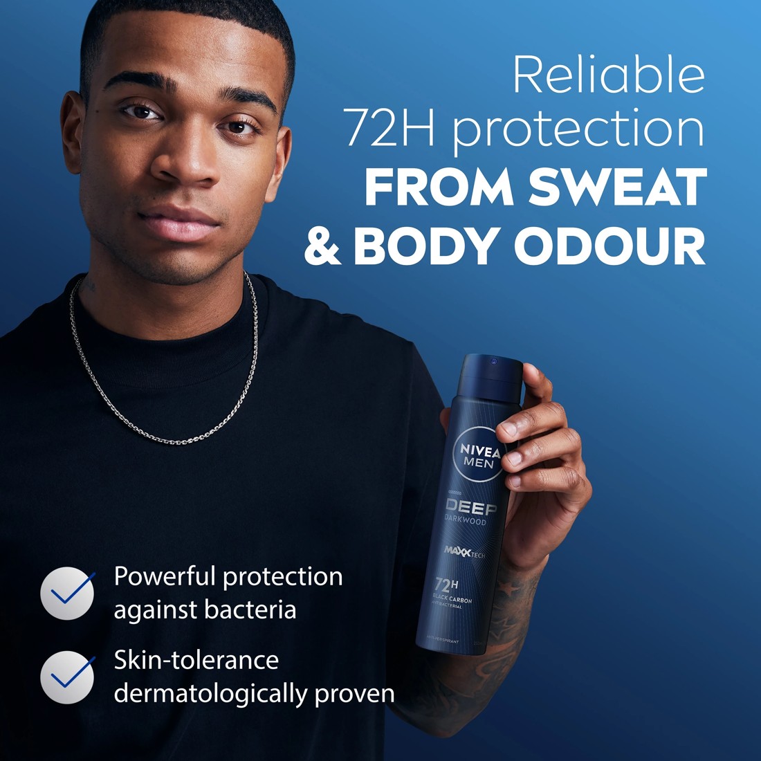 4 Nivea Men Deep Darkwood Anti-Perspirant Aerosol Deodorant 250ml, 4 of 8