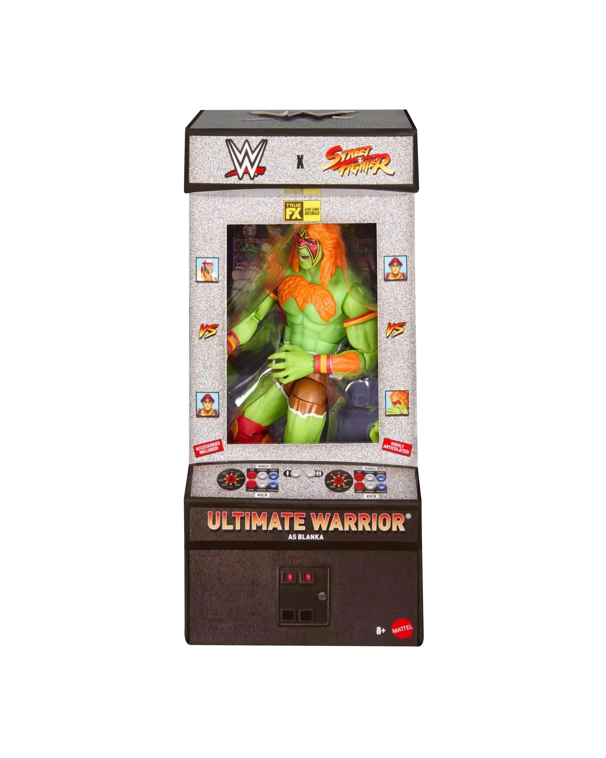 1 WWE x Street Fighter Ultimate Warrior as Blanka Action Figure, 1 of 6