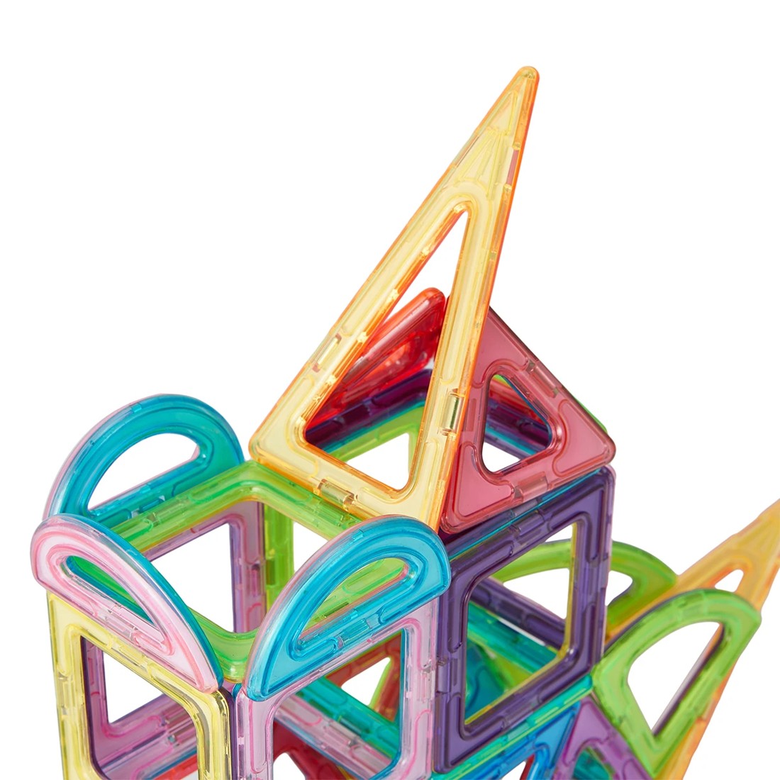 6 50 Piece Magnetic Tiles Playset, 6 of 11