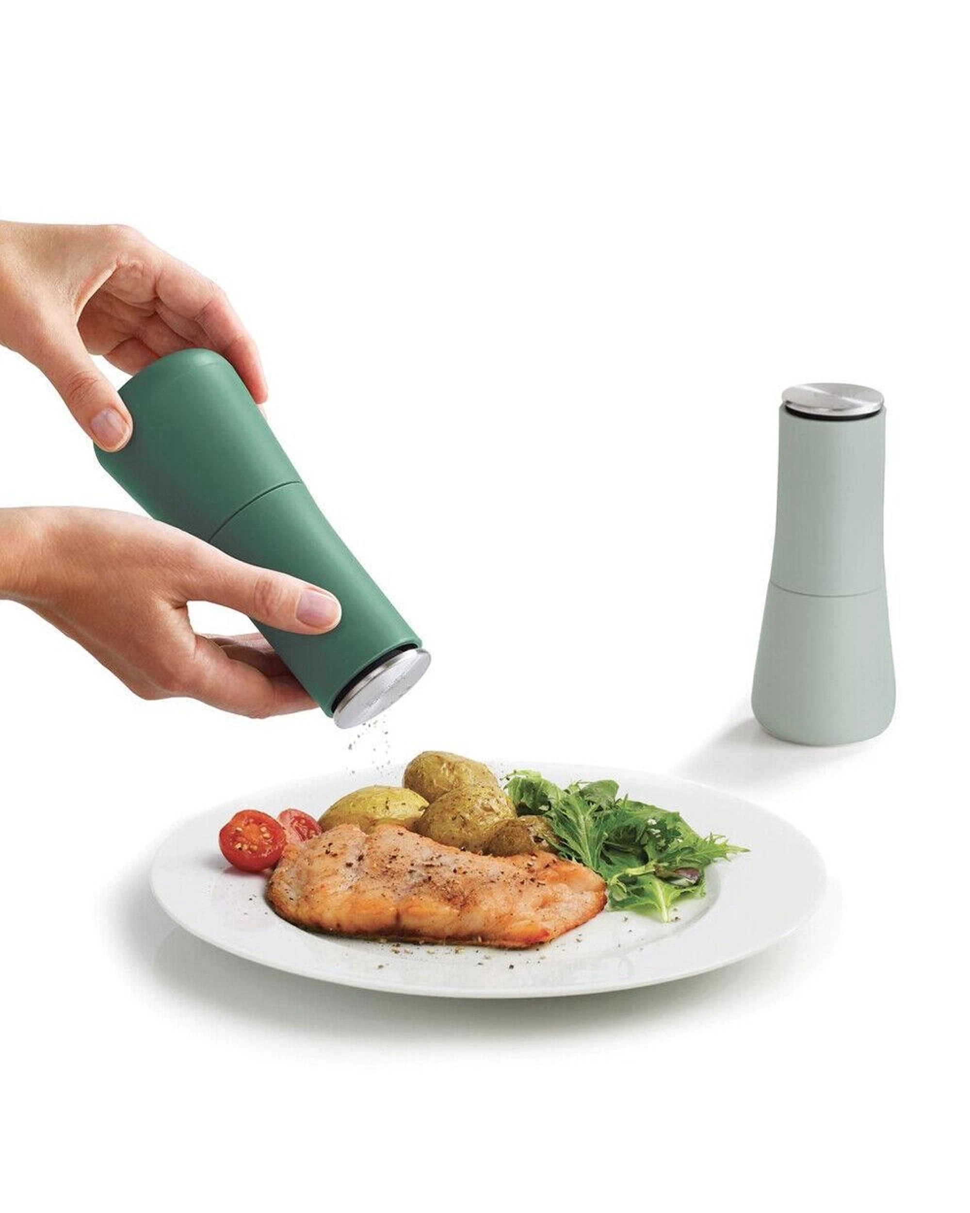 3 Joseph Joseph Milltop Salt & Pepper Set Editions Sage, 3 of 5