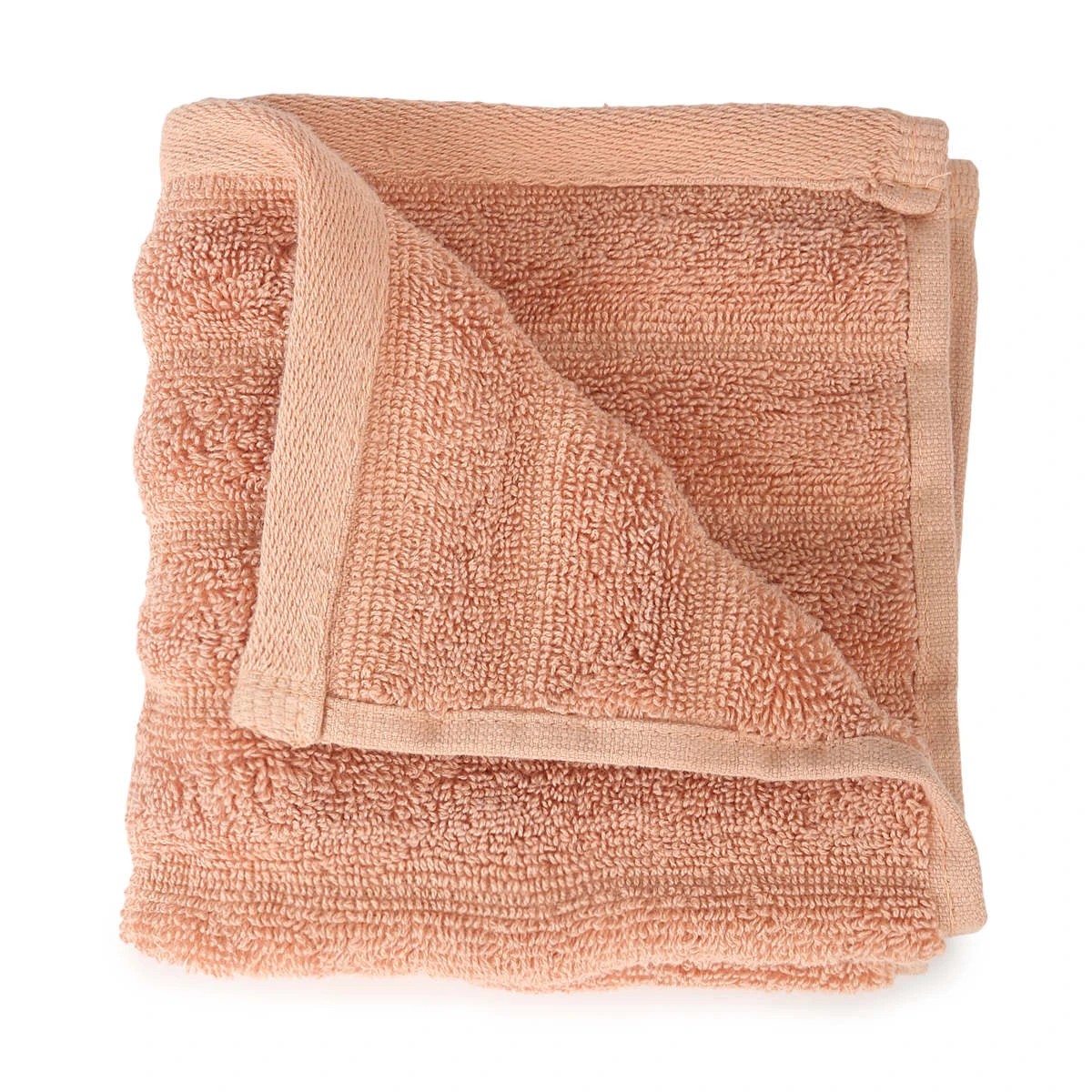 1 Thick Ribbed Australian Cotton Face Washer - Sunset, 1 of 5