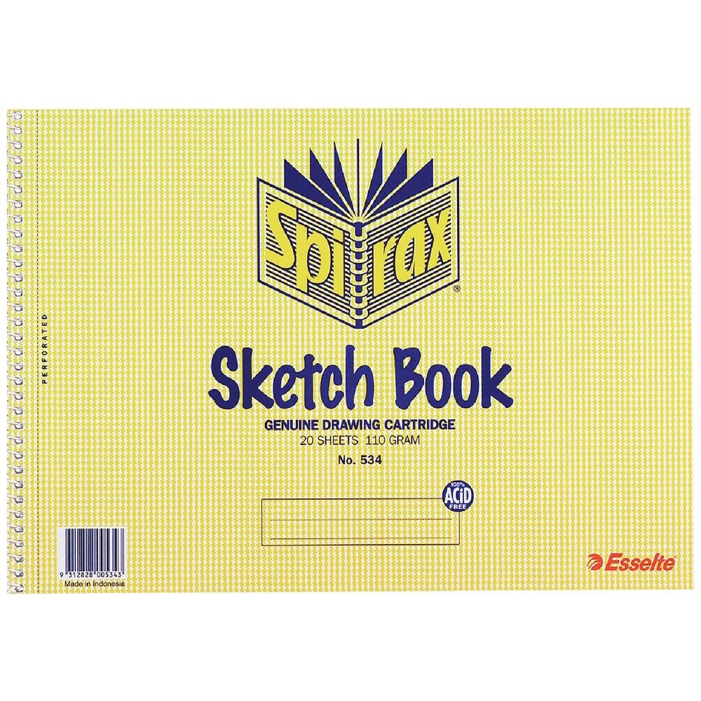 1 Spirax No. 534 A4 Sketch Book 20 Sheets, 1 of 1