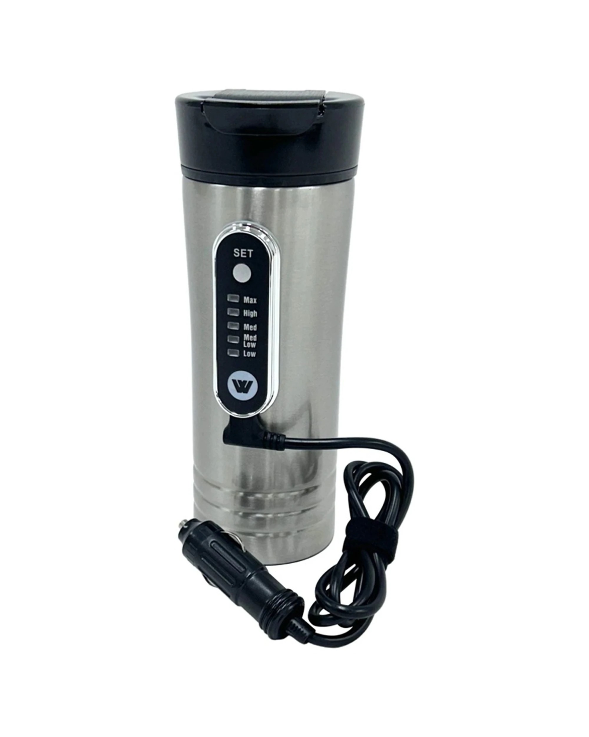 4 Wildtrak Insulated Stainless Steel Travel Mug With Built In 12V Heater 350ml - Silver, 4 of 9
