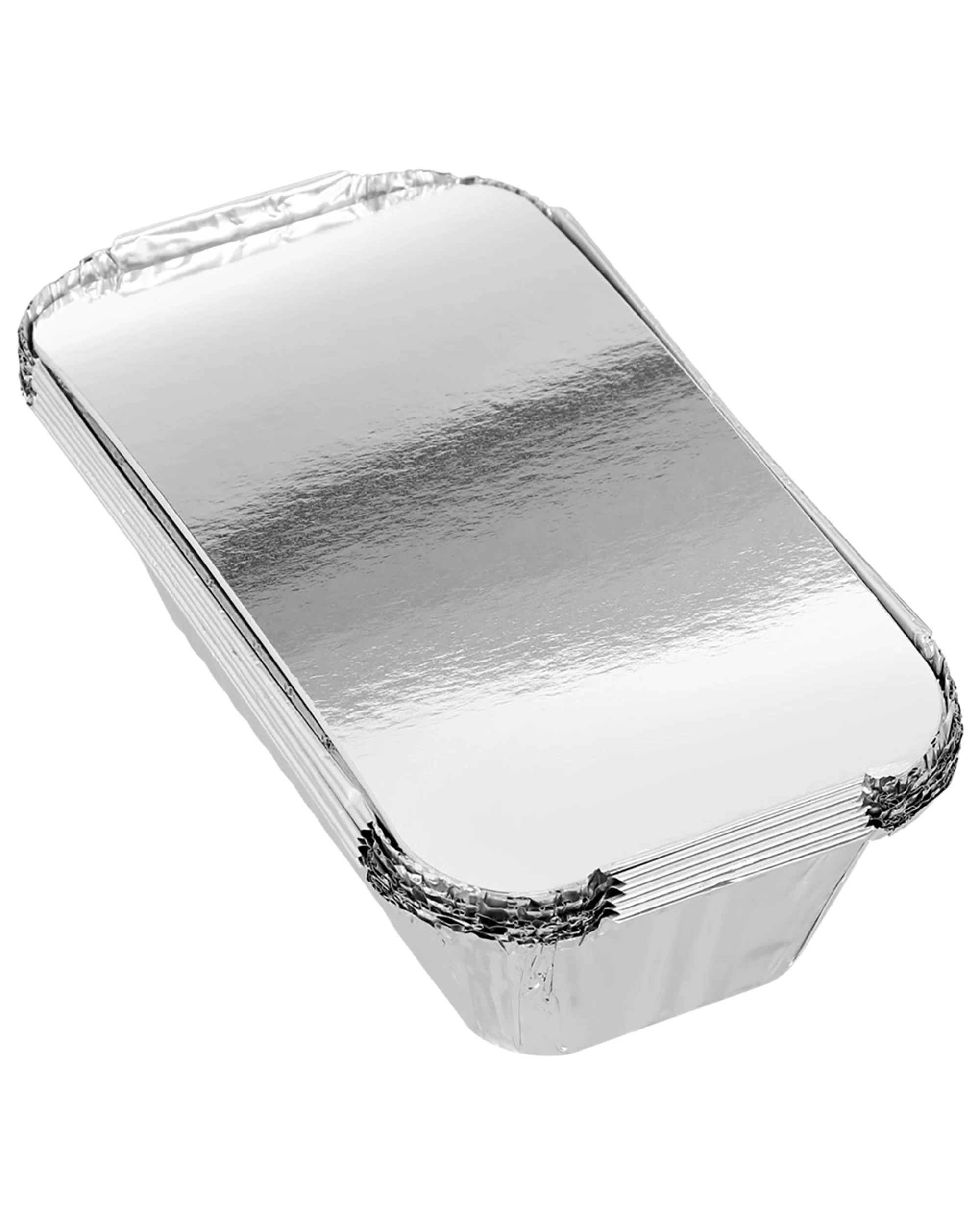 3 Lemon Lime Foil Oven Trays with Lids 20cm x 11cm x 5cm Pack of 6, 3 of 4