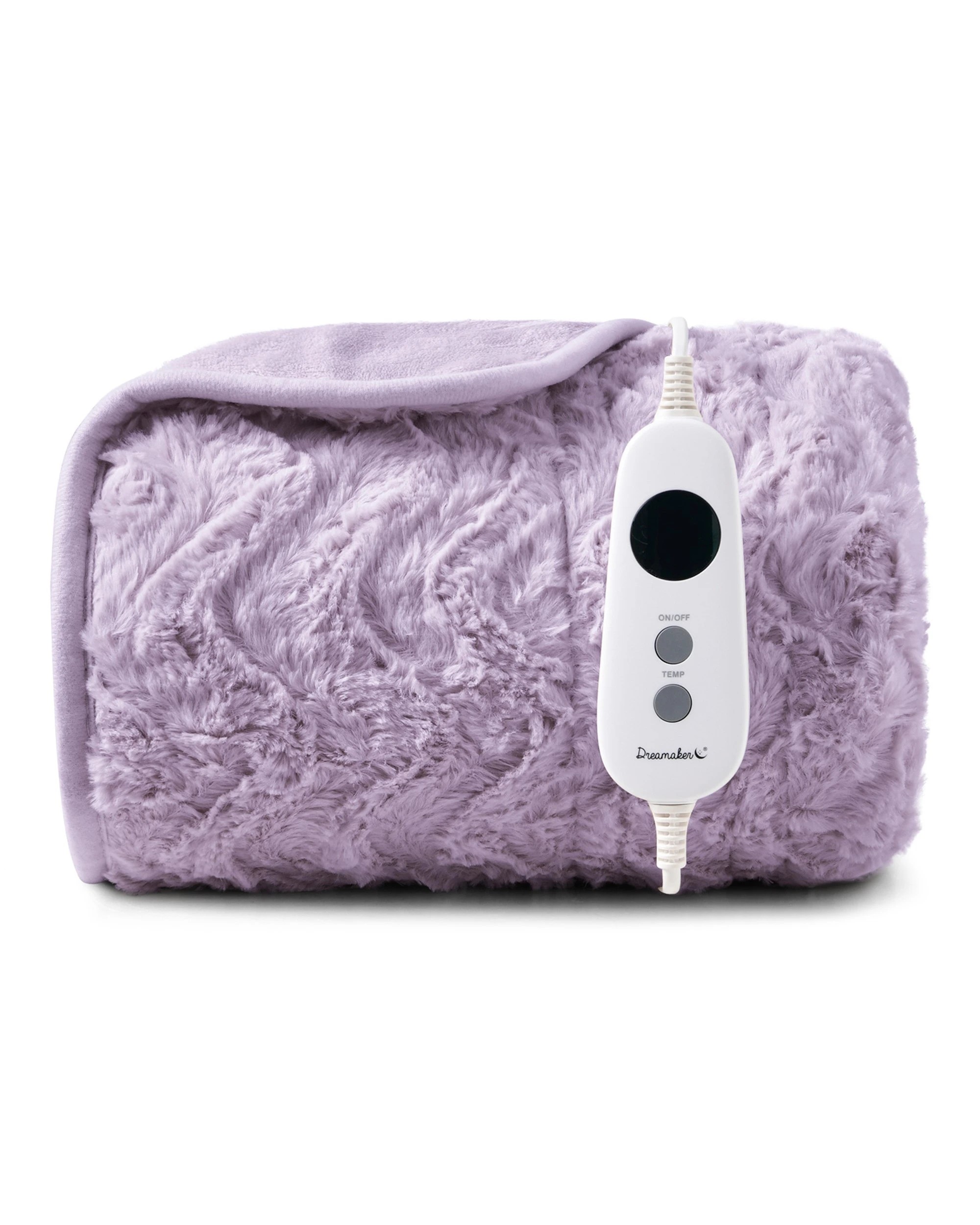 2 Dreamaker Felix 500gsm Faux Fur Heated Throw 130x160cm - Lavender, 2 of 7