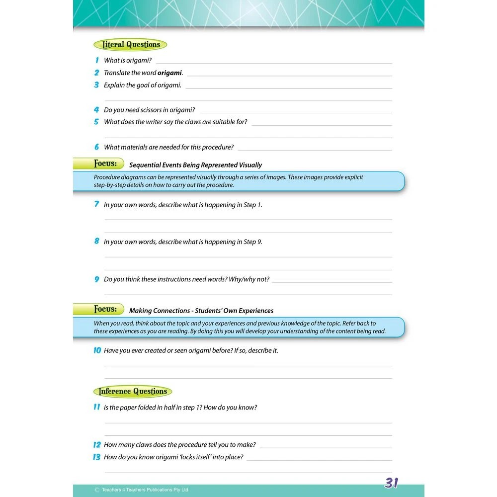 4 Reading Conventions Activity Book 6, 4 of 4