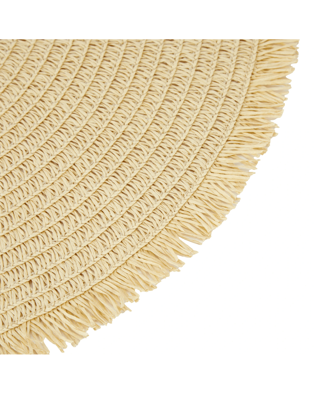 2 Sand Round Fringe Placemat, 2 of 3
