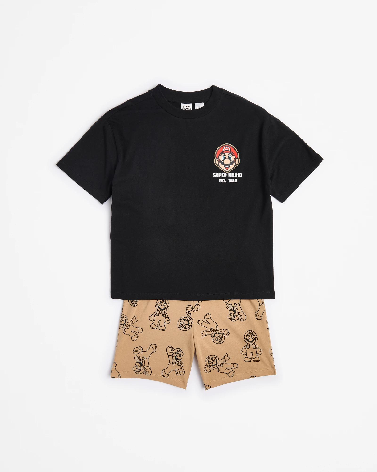 1 Super Mario Super-mario Australian Cotton Older Kids Pyjama Set MULTI, 1 of 4