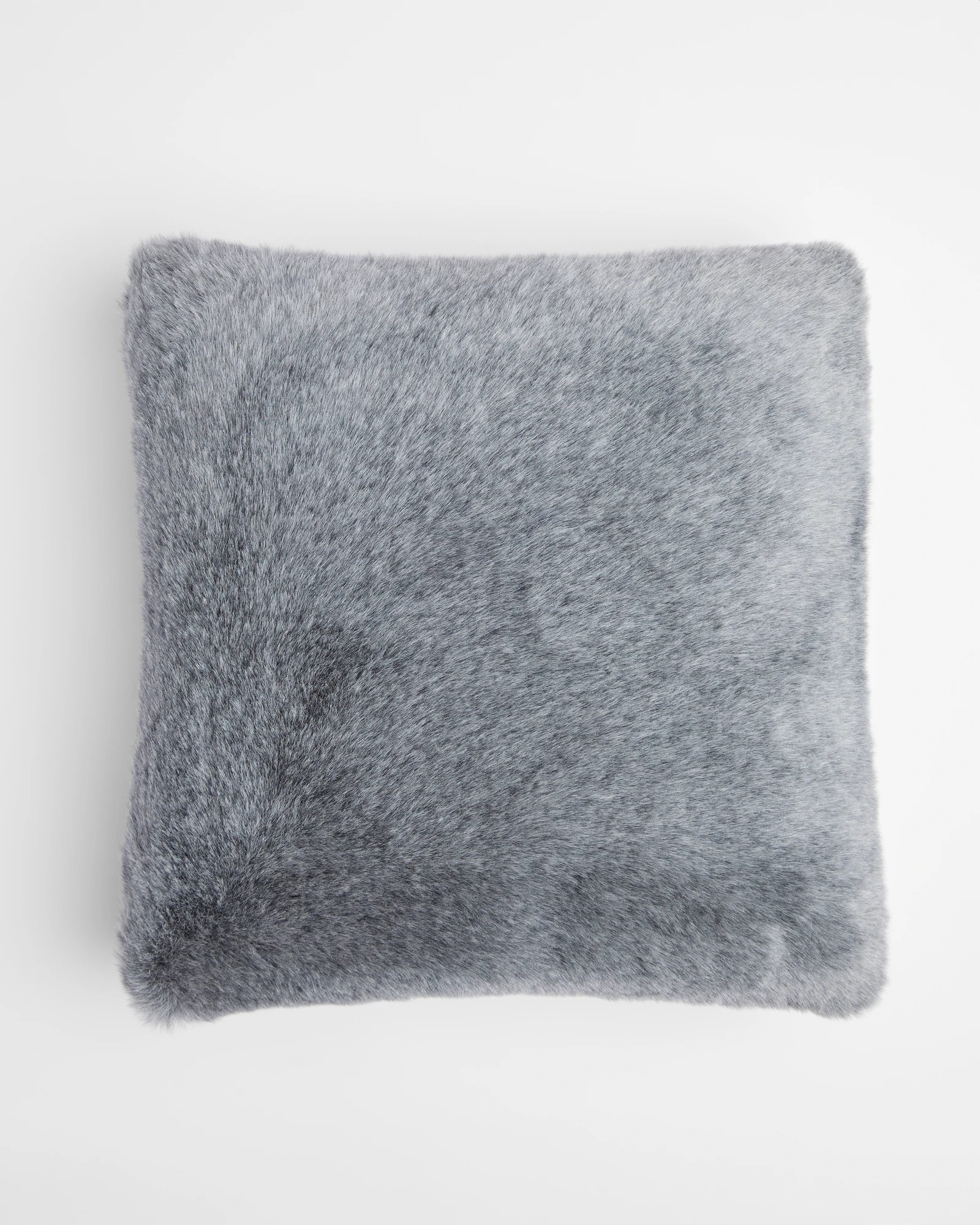 1 Target Myles Faux Fur Cushion - Charcoal - Grey, 1 of 2