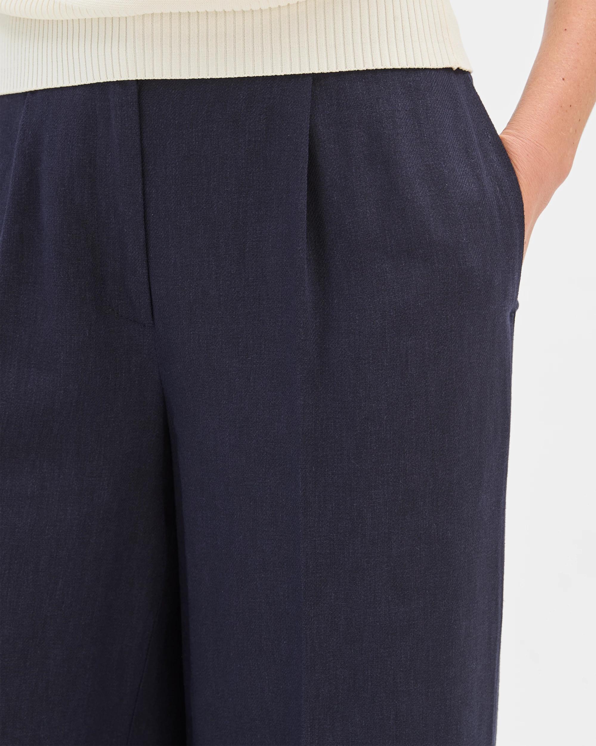 5 Preview Tailored Wide Leg Pants INK NAVY, 5 of 7