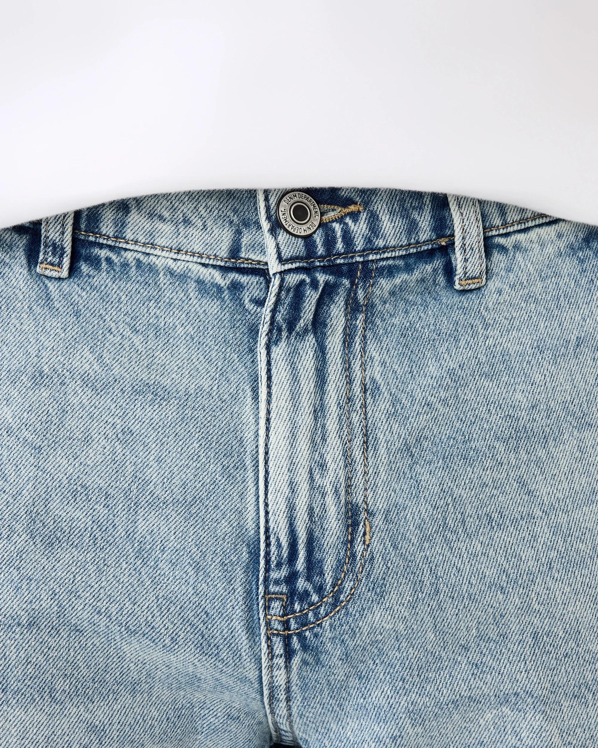 5 Denim Cargo Shorts Light Wash, 5 of 7