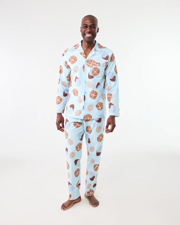 Print Flannel Family Matching Pyjama Set