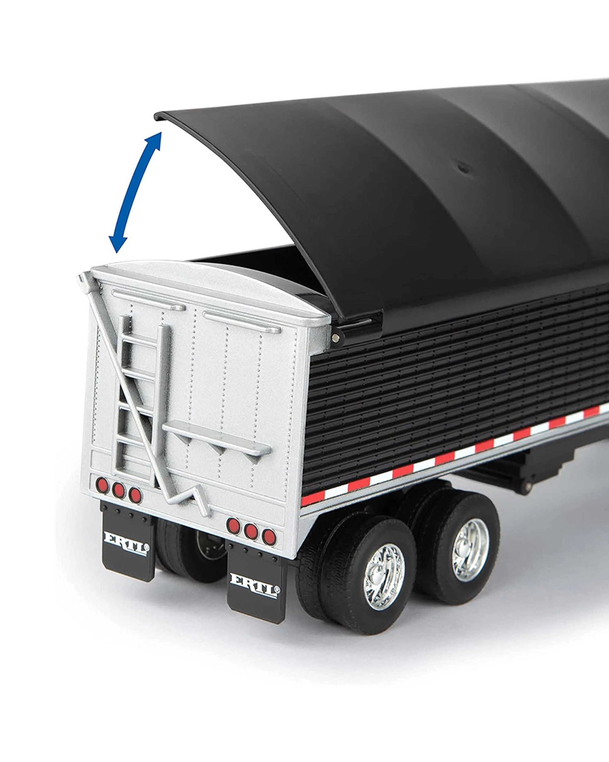 4 ERTL 1:32 Freightliner 122SD Semi With Grain Trailer, 4 of 4