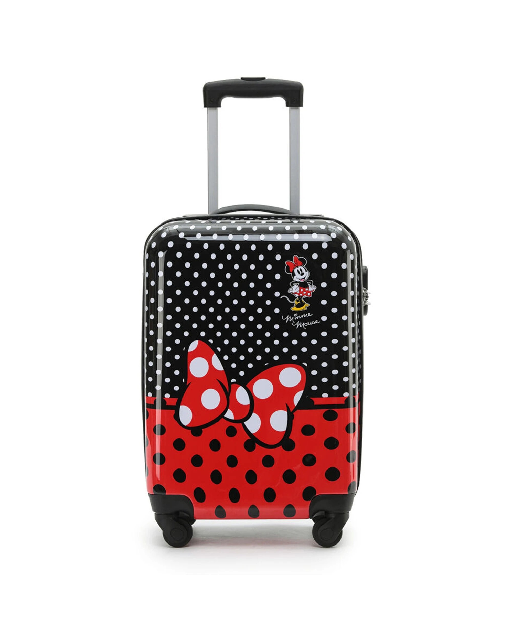 1 Disney 20 50Cm Minnie Mouse 4 Wheel Onboard Trolley Case Durable Hard Shell Adjustable Handle - Multi, 1 of 4