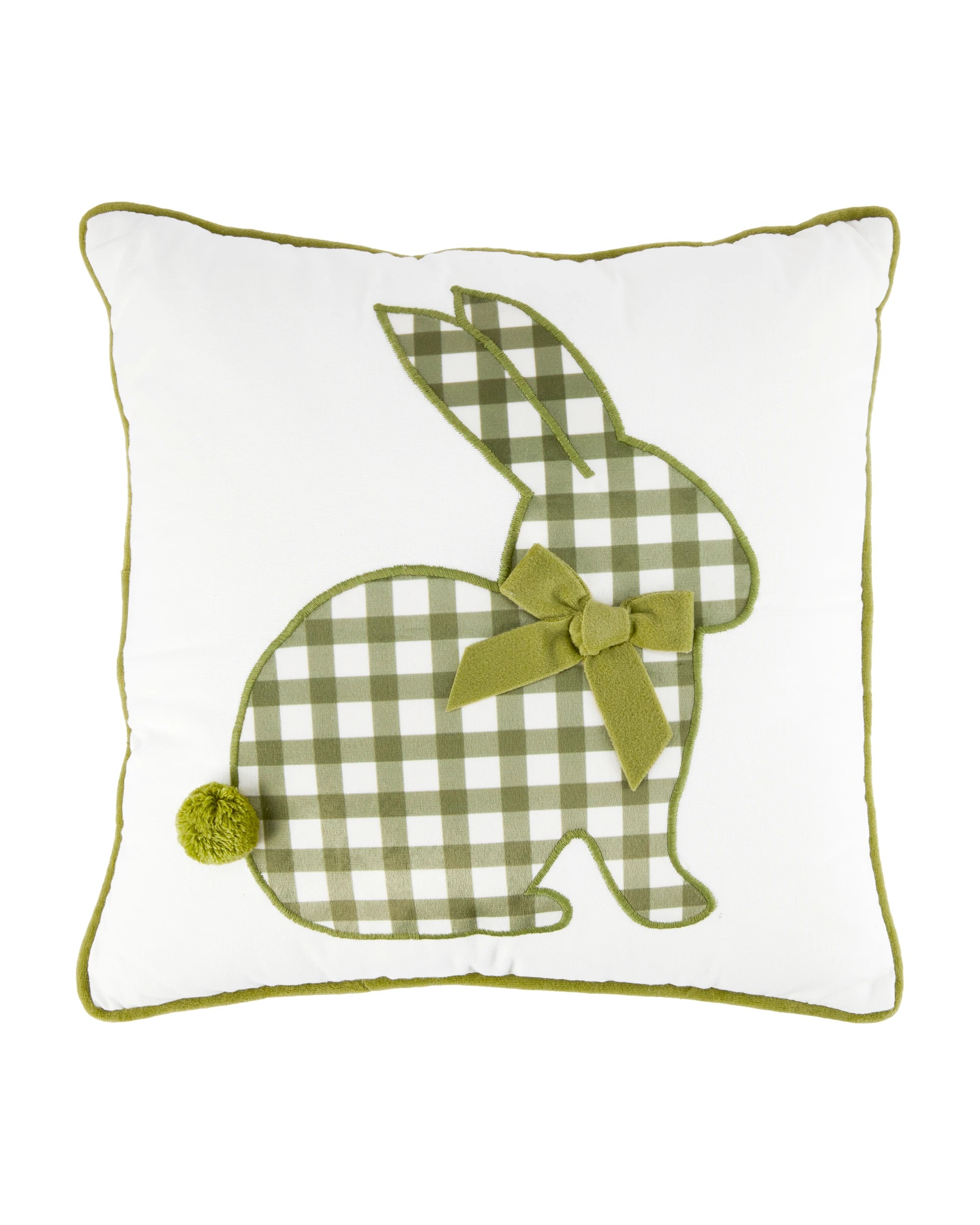 1 43cm Bunny Cushion - Green, 1 of 4