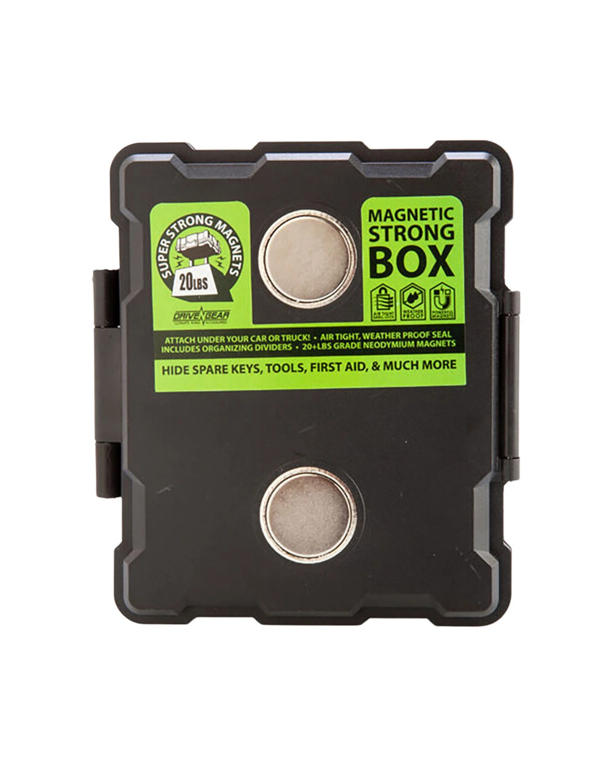 1 MDI Magnetic Storage Box Compact Desk Organiser Case - Black, 1 of 5