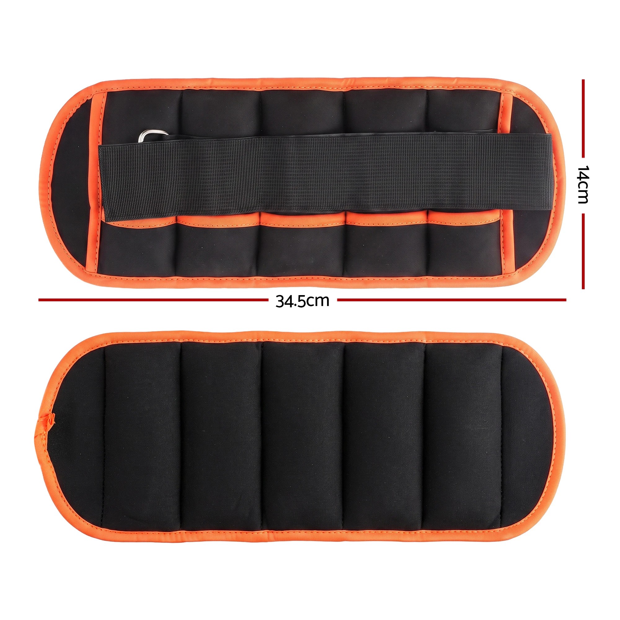 3 Everfit Adjustable Ankle & Wrist Weights With Removable Sandbags 0.9-4.55kg - Multi, 3 of 9