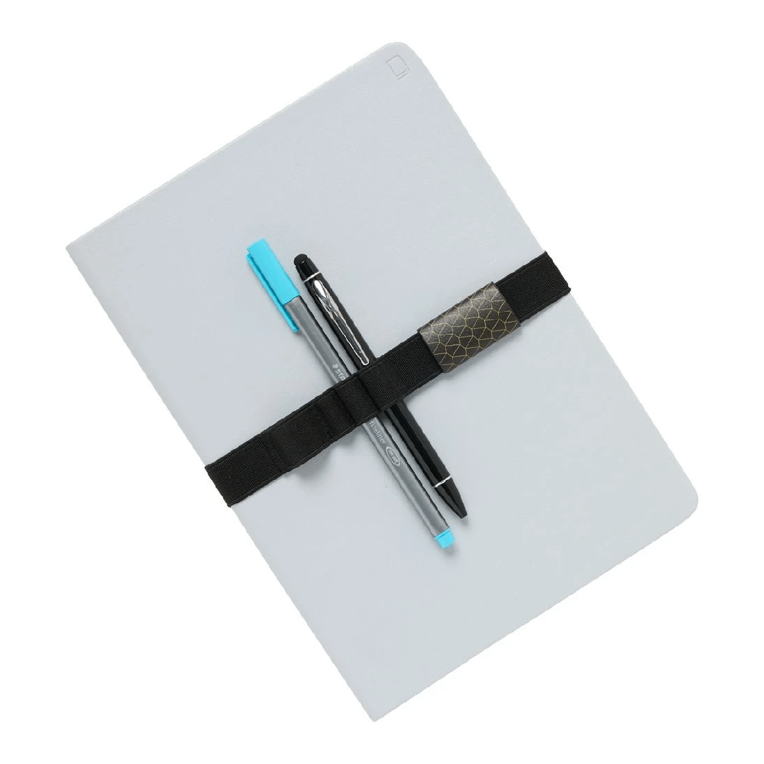 2 Otto 4 Loop Elastic Pen Holder Black, 2 of 2