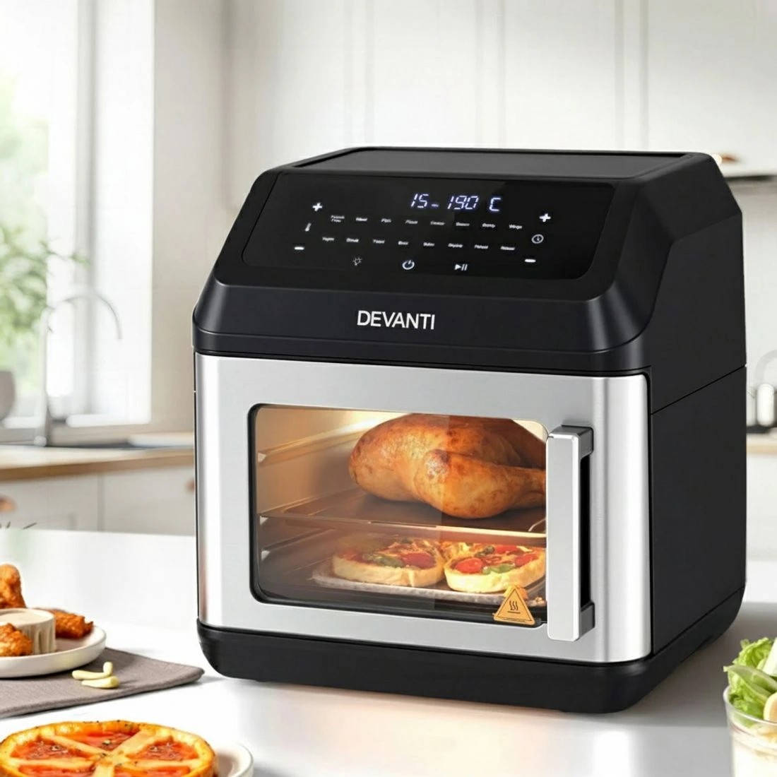7 Devanti Air Fryer 13L LCD Fryers Oven - Black, 7 of 7