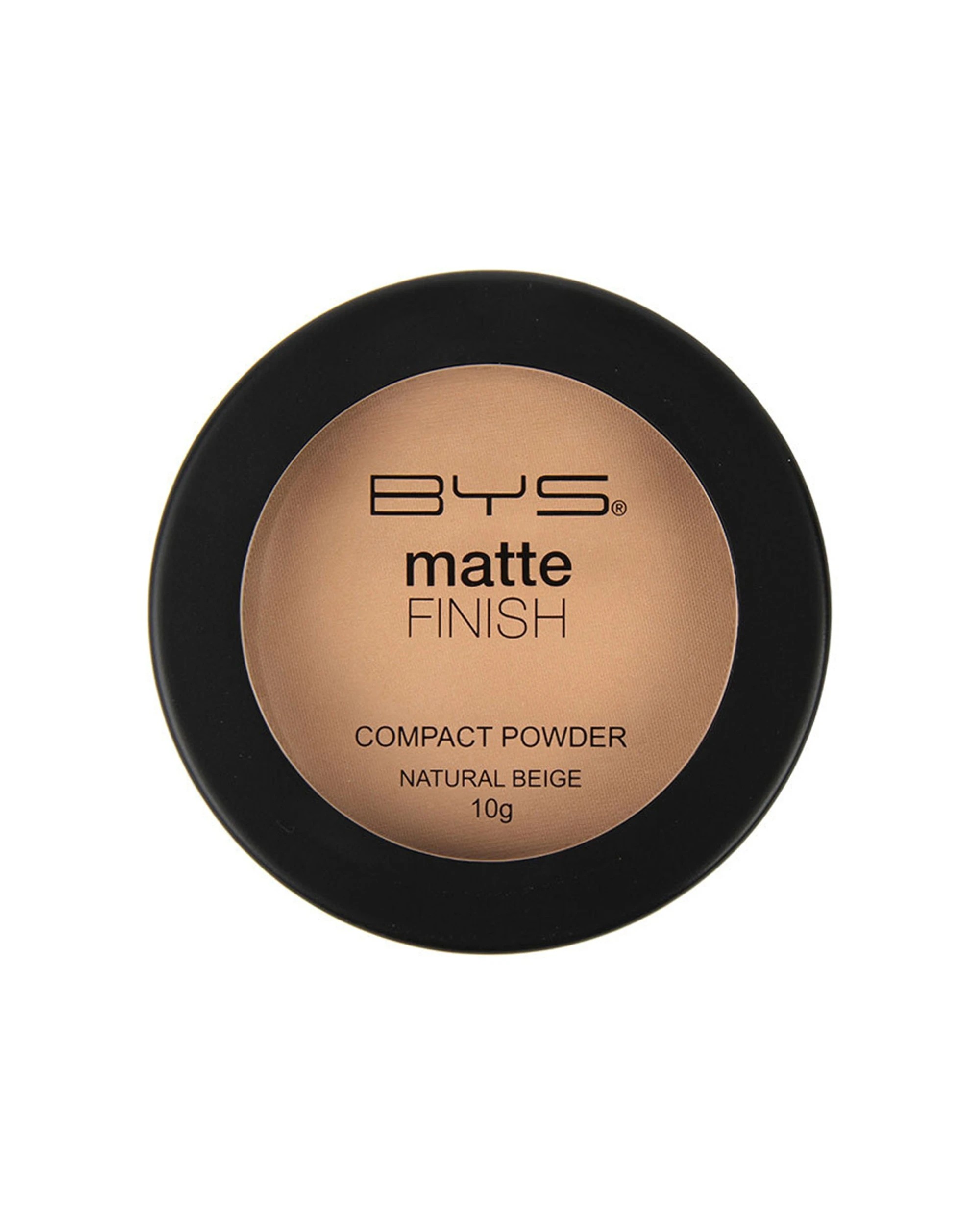 1 BYS Matte Finish Compact Powder Makeup Cosmetics - Beige, 1 of 1