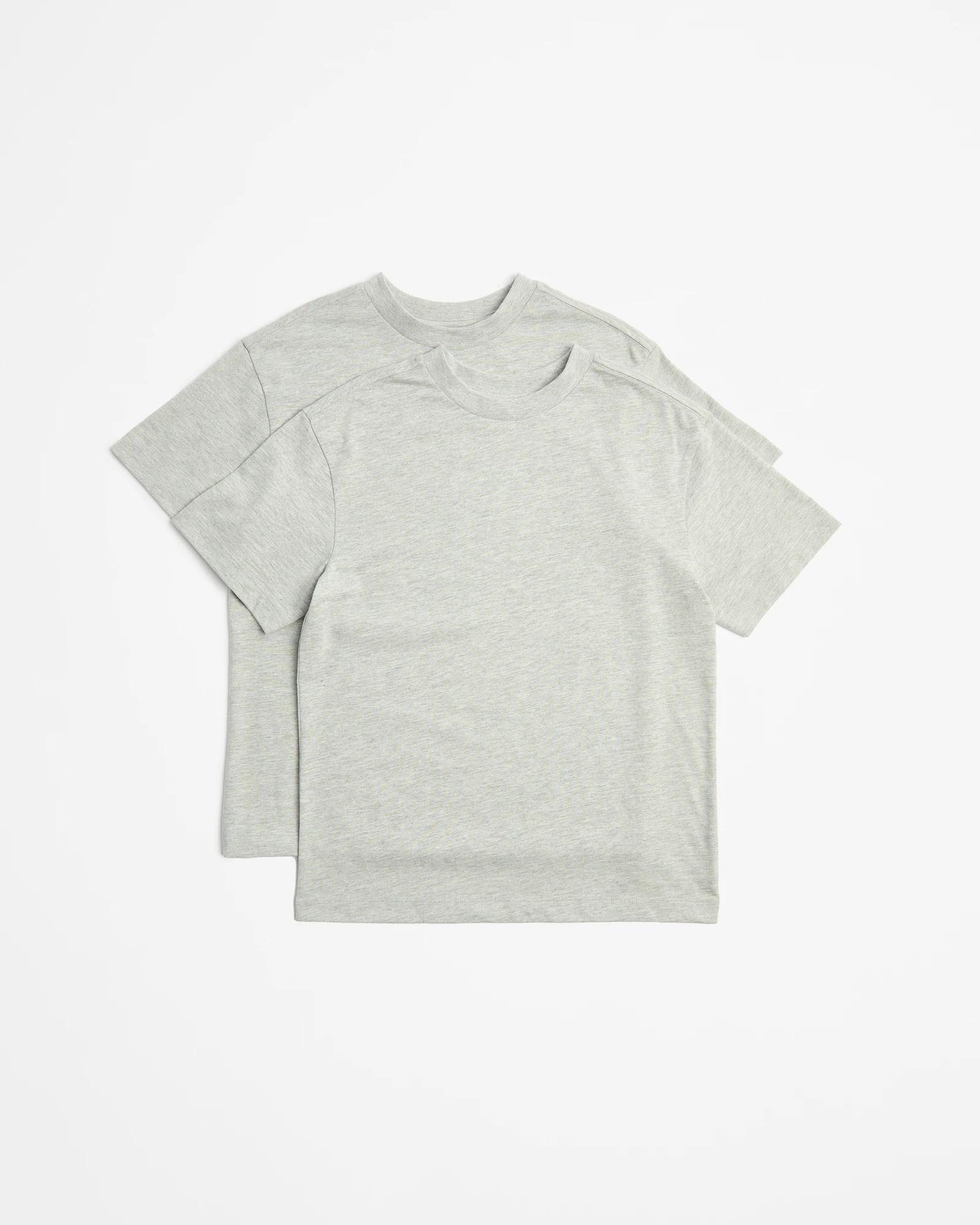 1 Target Australian Cotton T-shirt 2 Pack GREY MARLE, 1 of 3