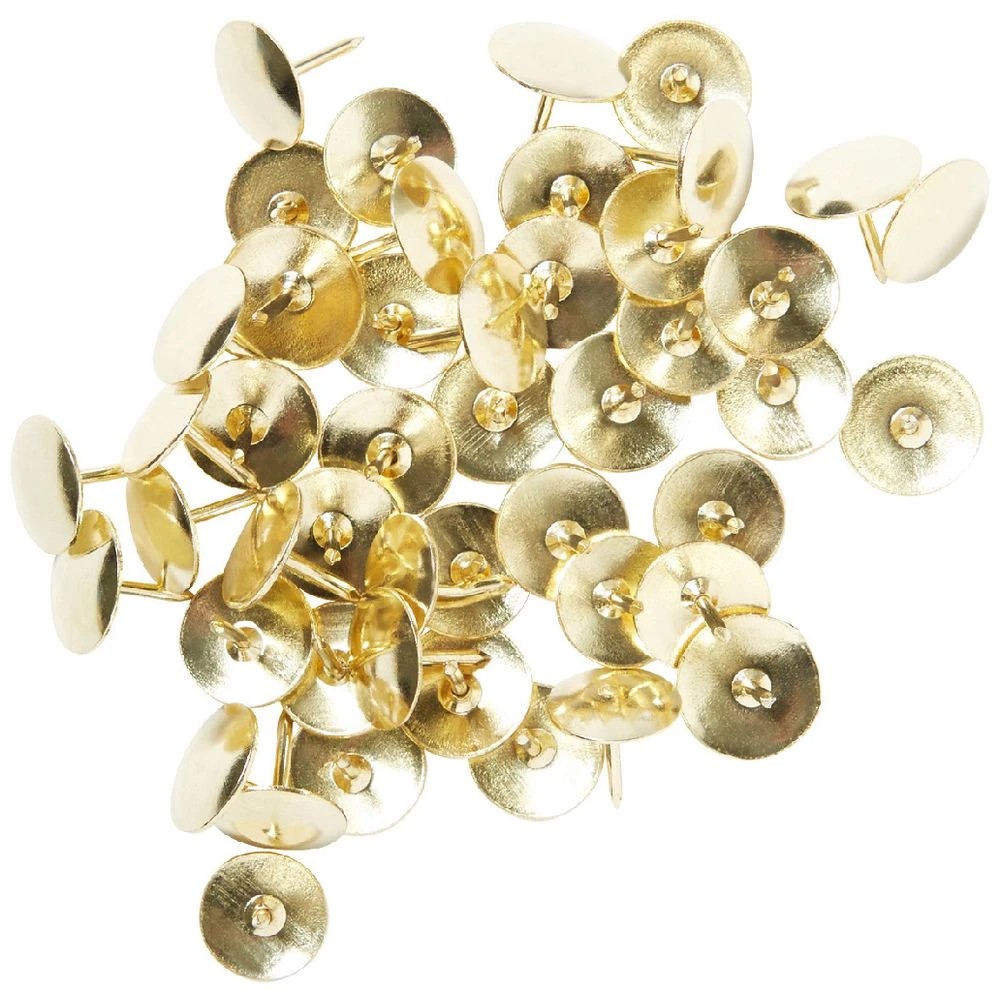 1 J.Burrows Thumb Tacks Gold 150 Pack, 1 of 3