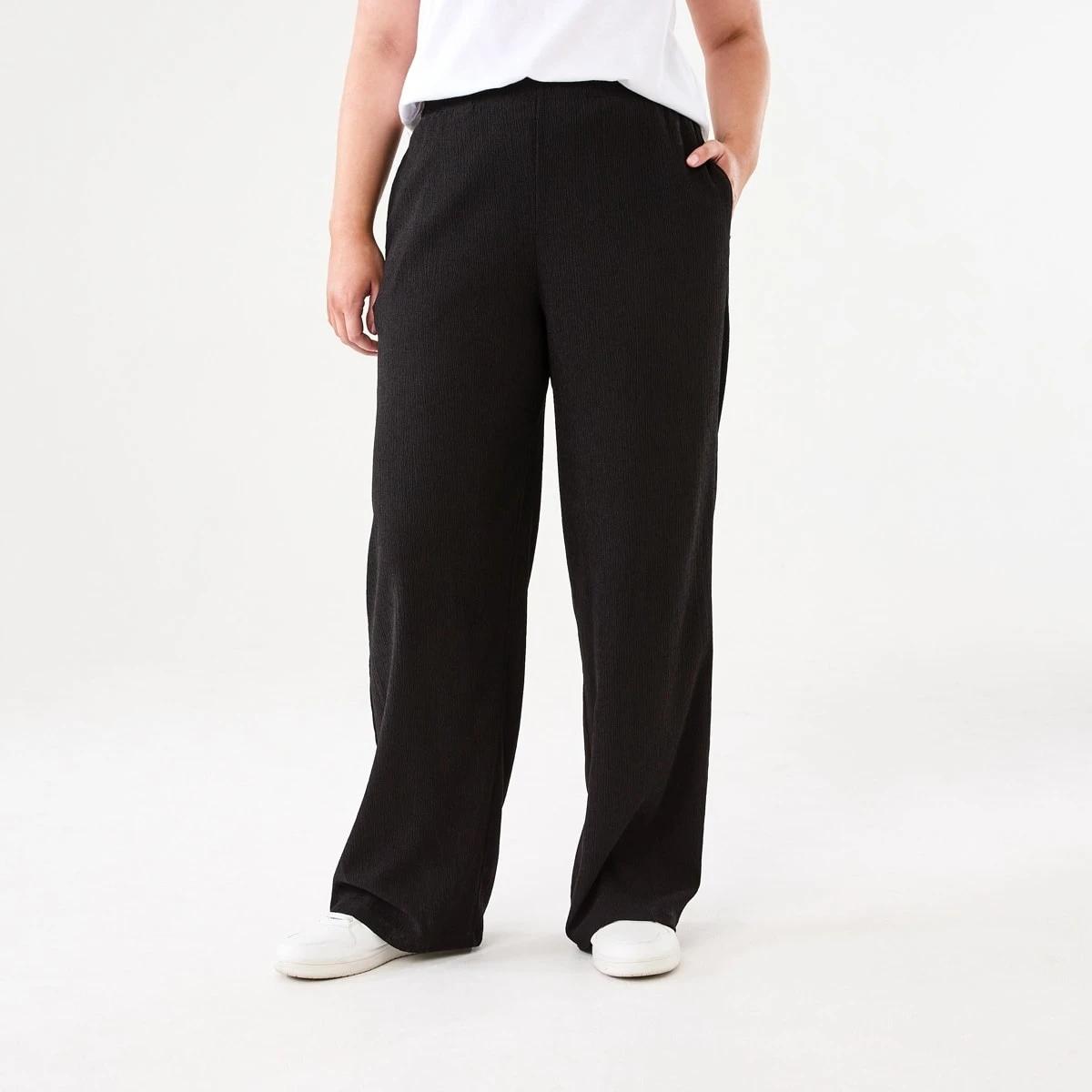 1 Textured Pants BLACK, 1 of 5