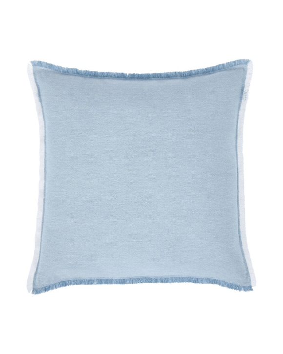 60cm Fringe Cushion - Blue