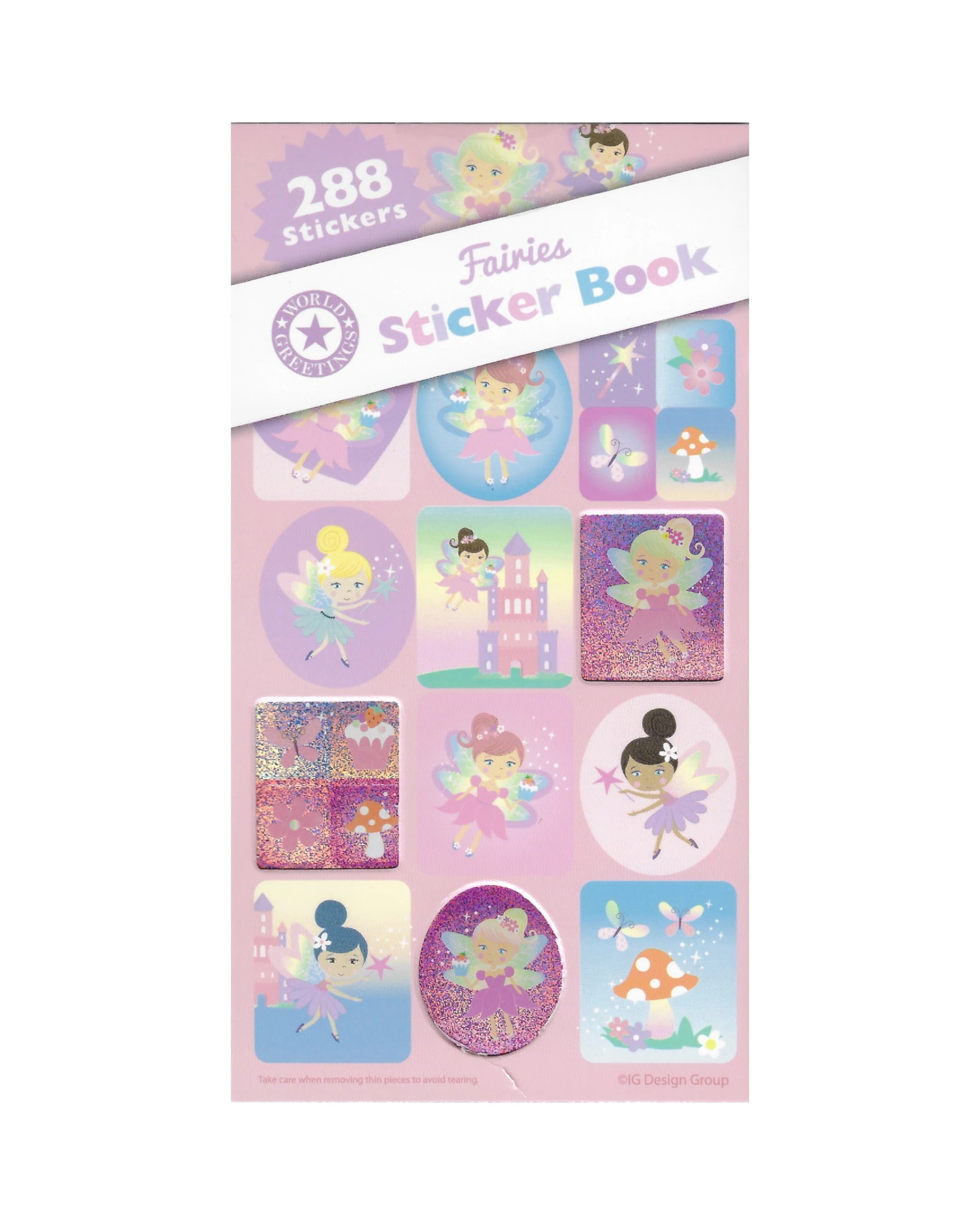 1 Artwrap Fairies Sticker Book 12 Sheets, 1 of 1