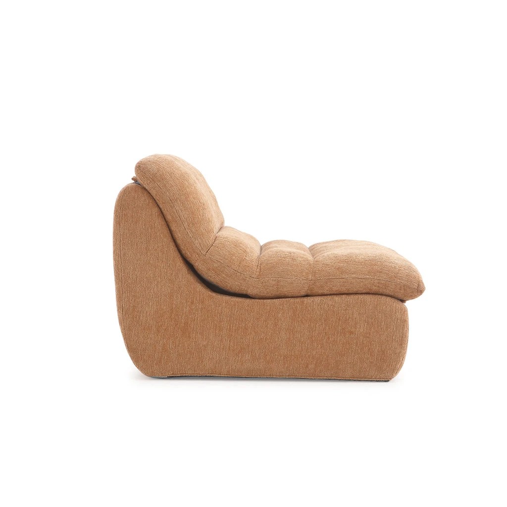 3 Zzz Atelier Capri Armless Floor Lounge Chair - Orange, 3 of 7