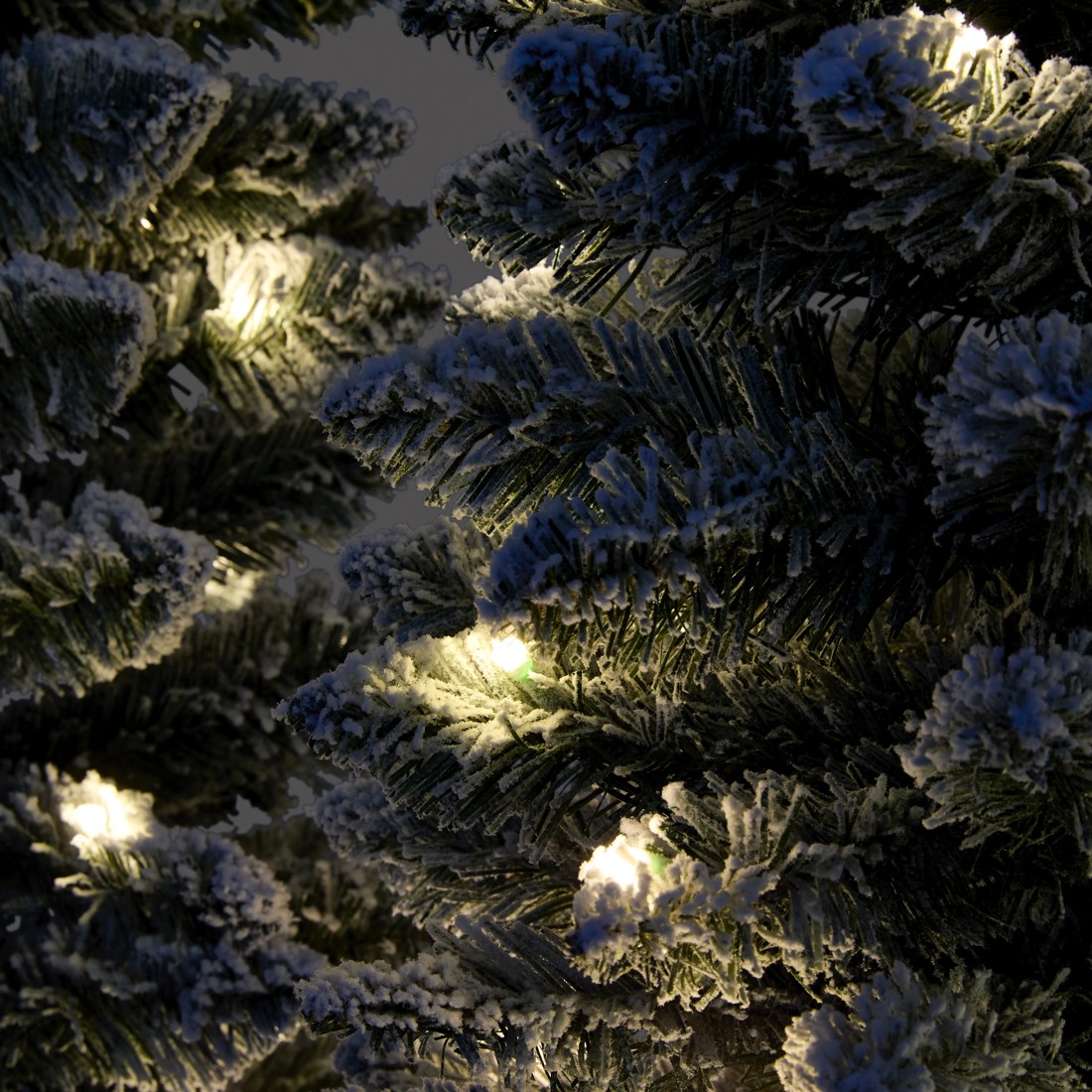 4 Set of 3 Snowy Prelit Potted Christmas Tree, 4 of 7