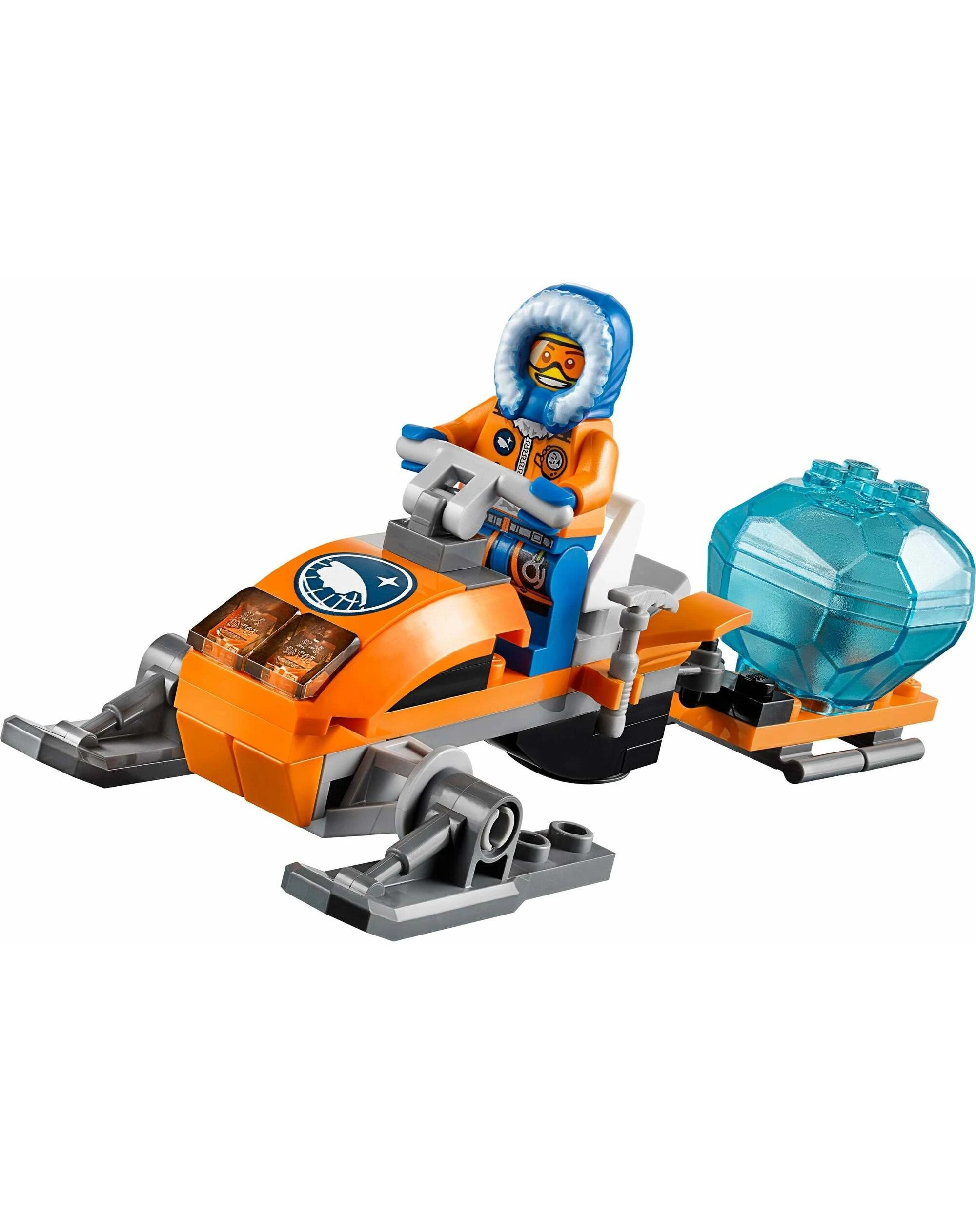 2 LEGO 60032 Arctic Snowmobile with Sled & Explorer Minifigure, 2 of 5