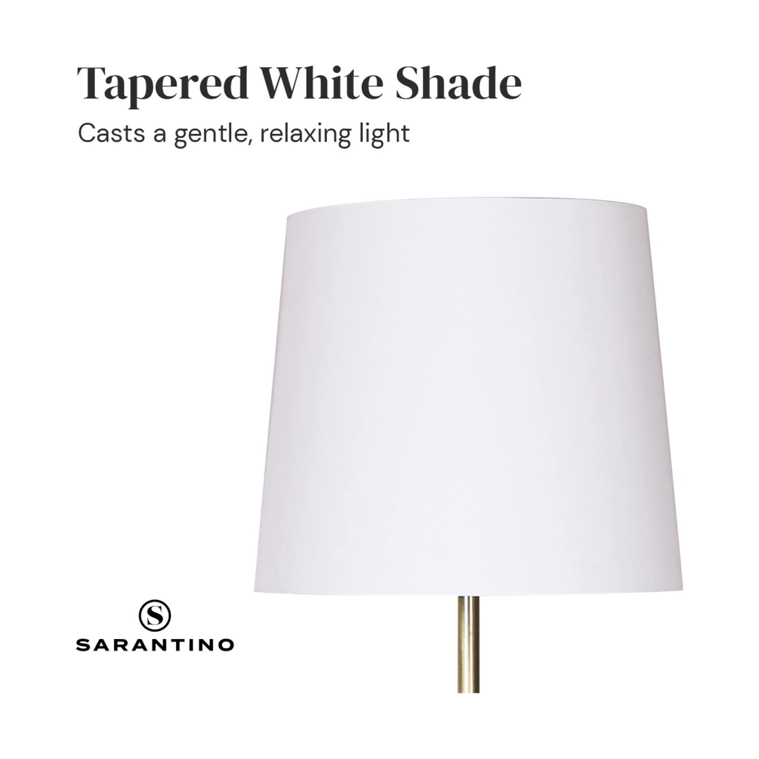 5 Sarantino Metal Floor Lamp - Antique Brass, 5 of 9