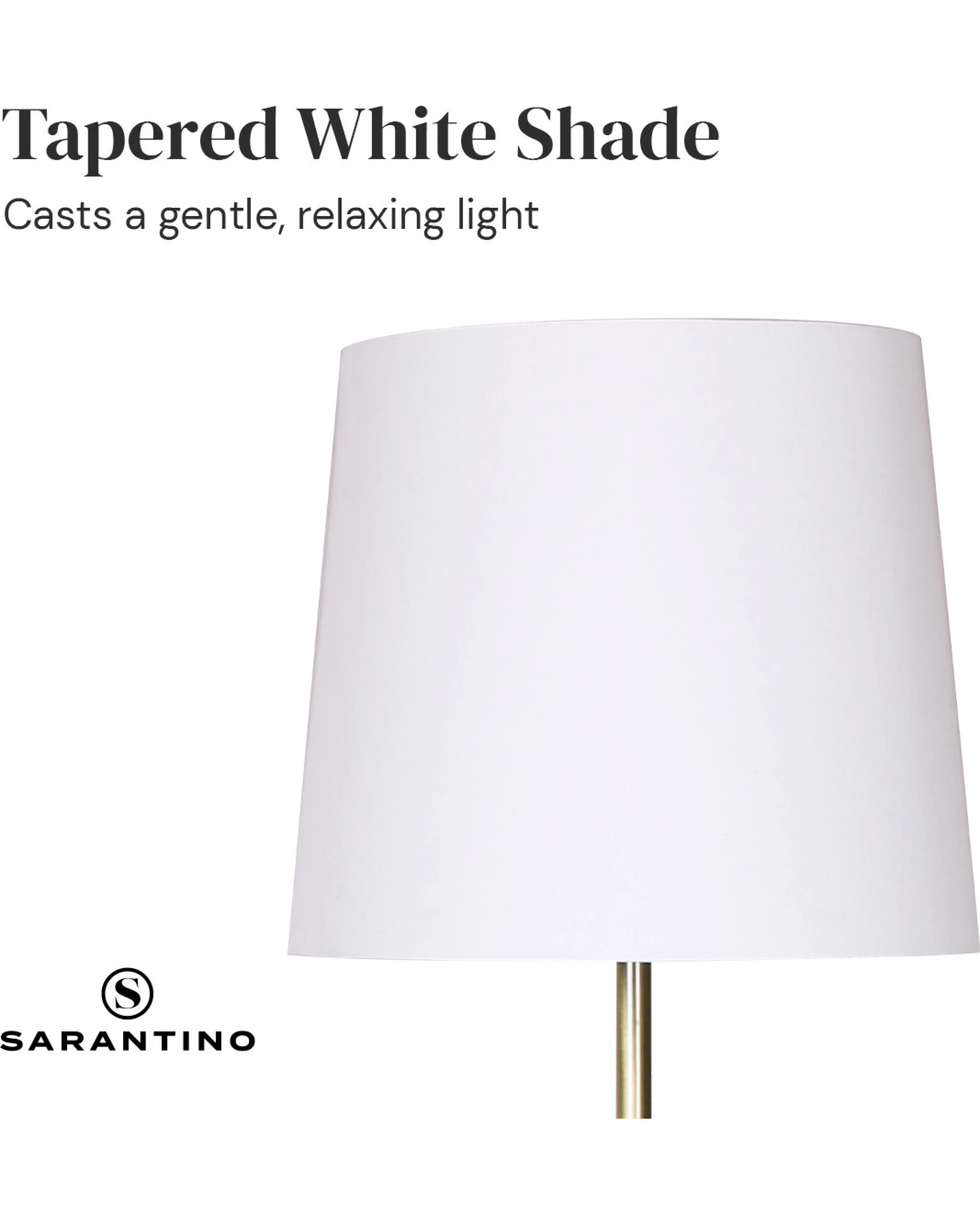 5 Sarantino Metal Floor Lamp - Antique Brass, 5 of 9