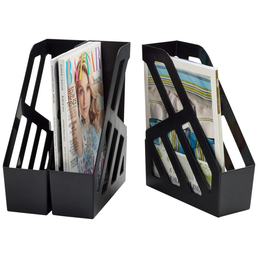 2 Keji A4 Magazine File Black 3 Pack, 2 of 4