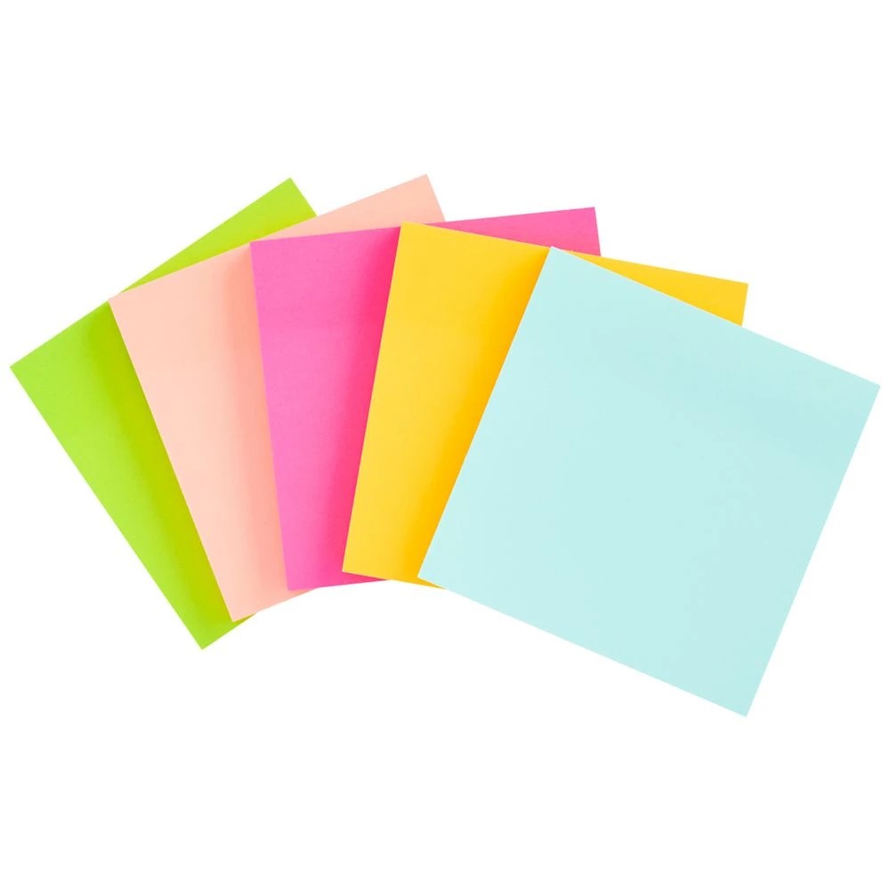 4 J.Burrows Ultra Stick-it Notes 76x76mm Fiesta 12 Pack, 4 of 4