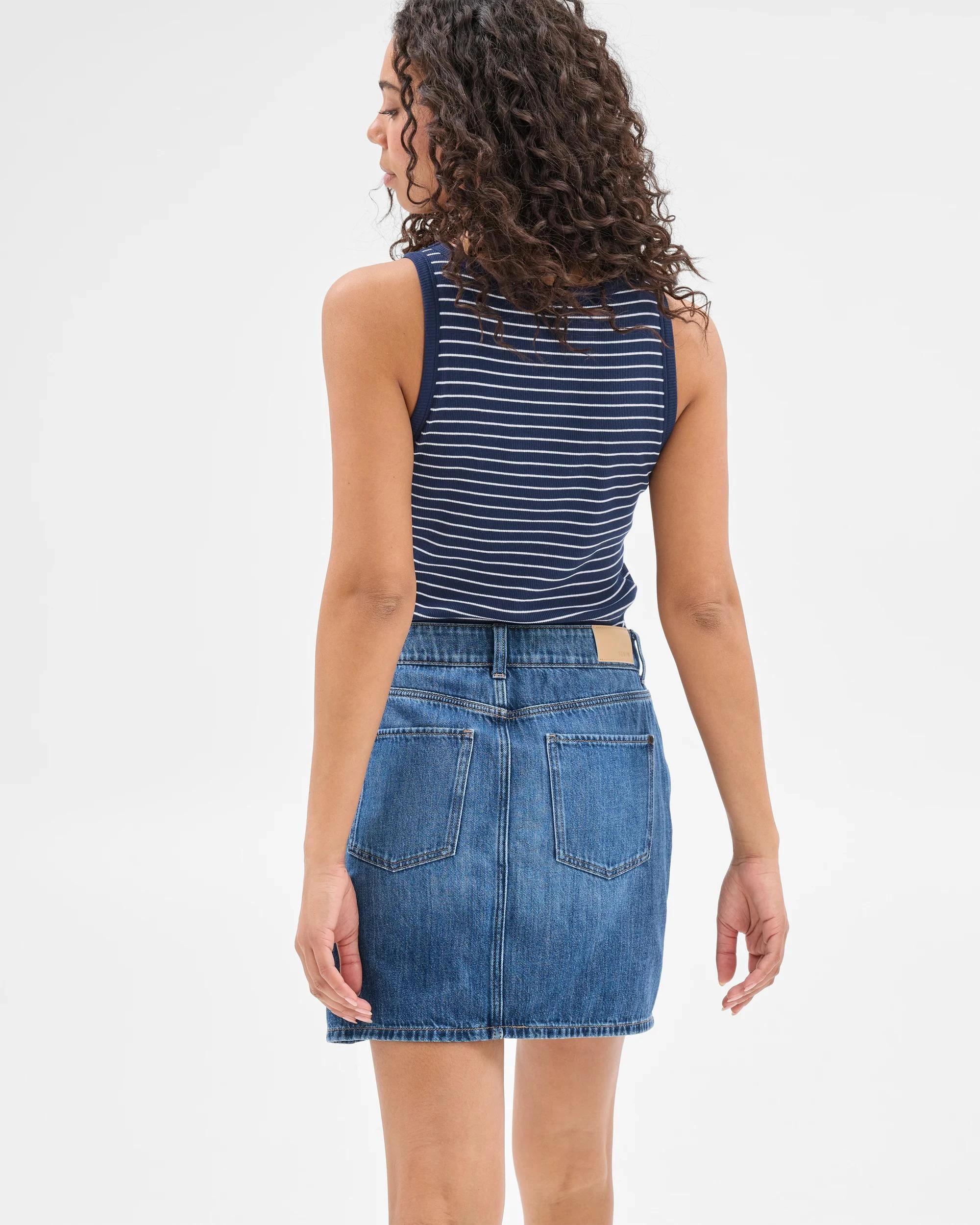 5 Target Denim Mini Skirt MEDITERRANEAN BLUE, 5 of 8