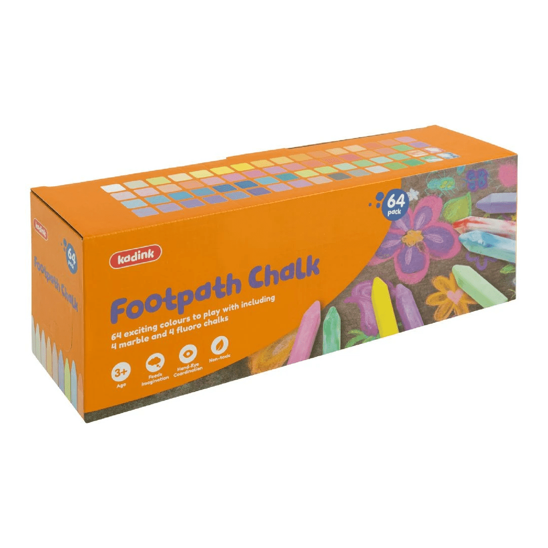1 Kadink Footpath Chalk 64 Pack, 1 of 6