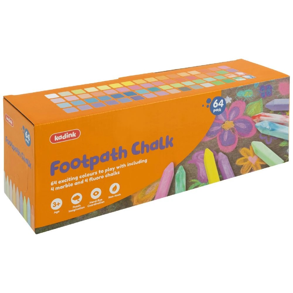 1 Kadink Footpath Chalk 64 Pack, 1 of 6