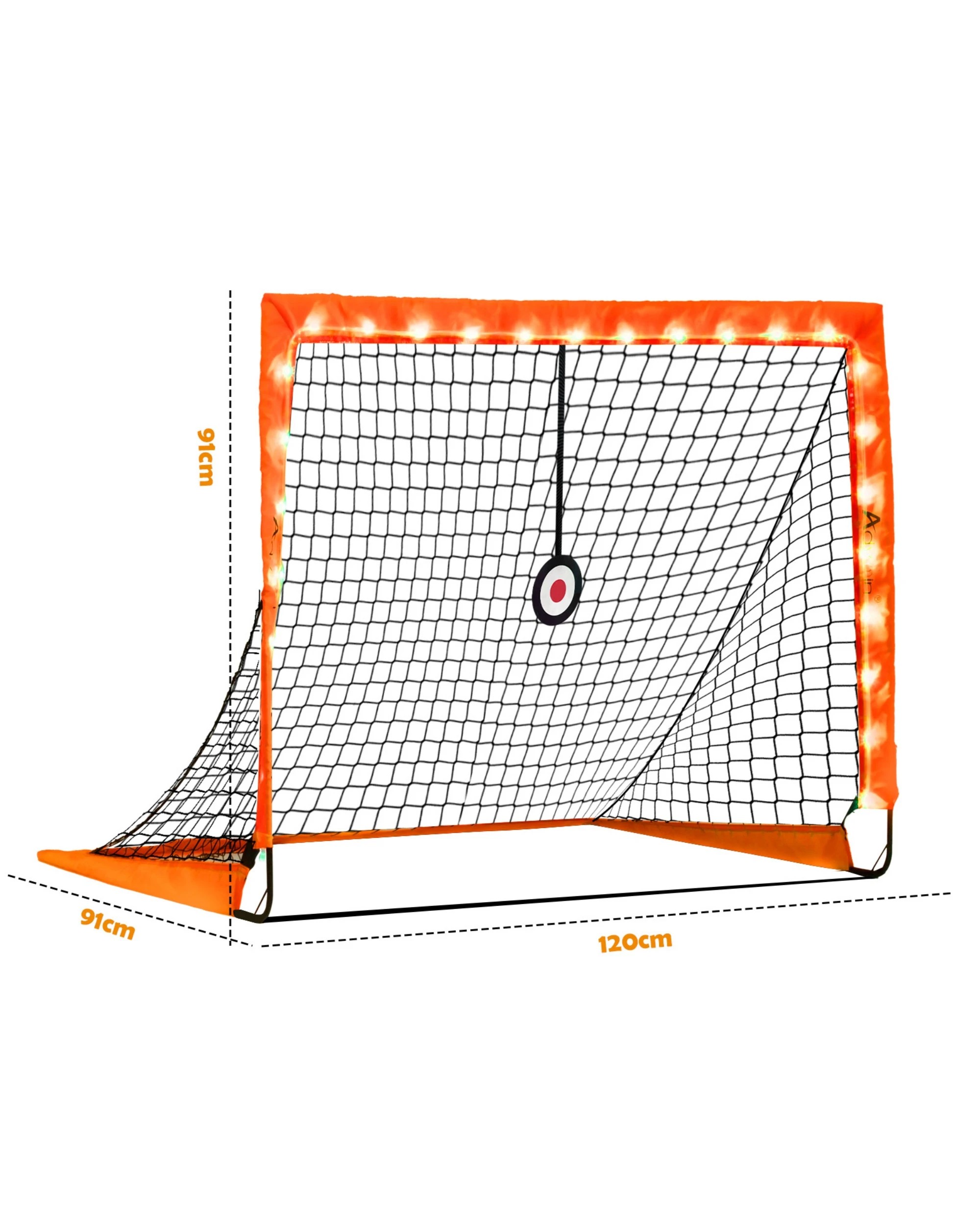 2 Advwin Light Up Soccer Goals with Carry Bag - Orange, 2 of 4