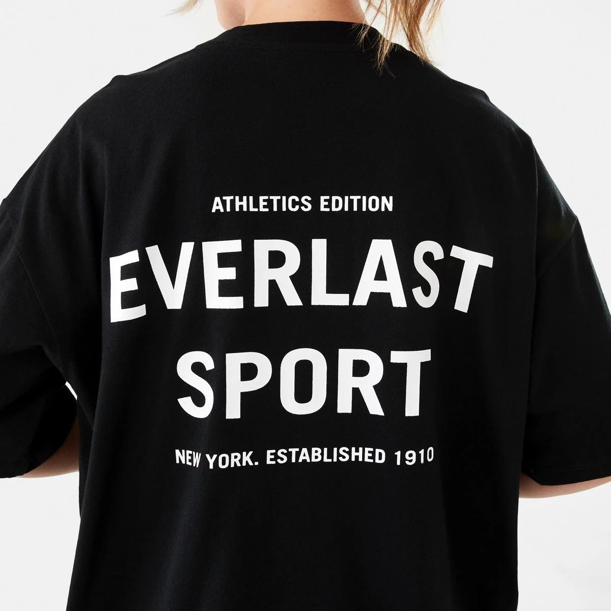 6 Everlast Womens Street Boyfriend T-shirt Black, 6 of 7