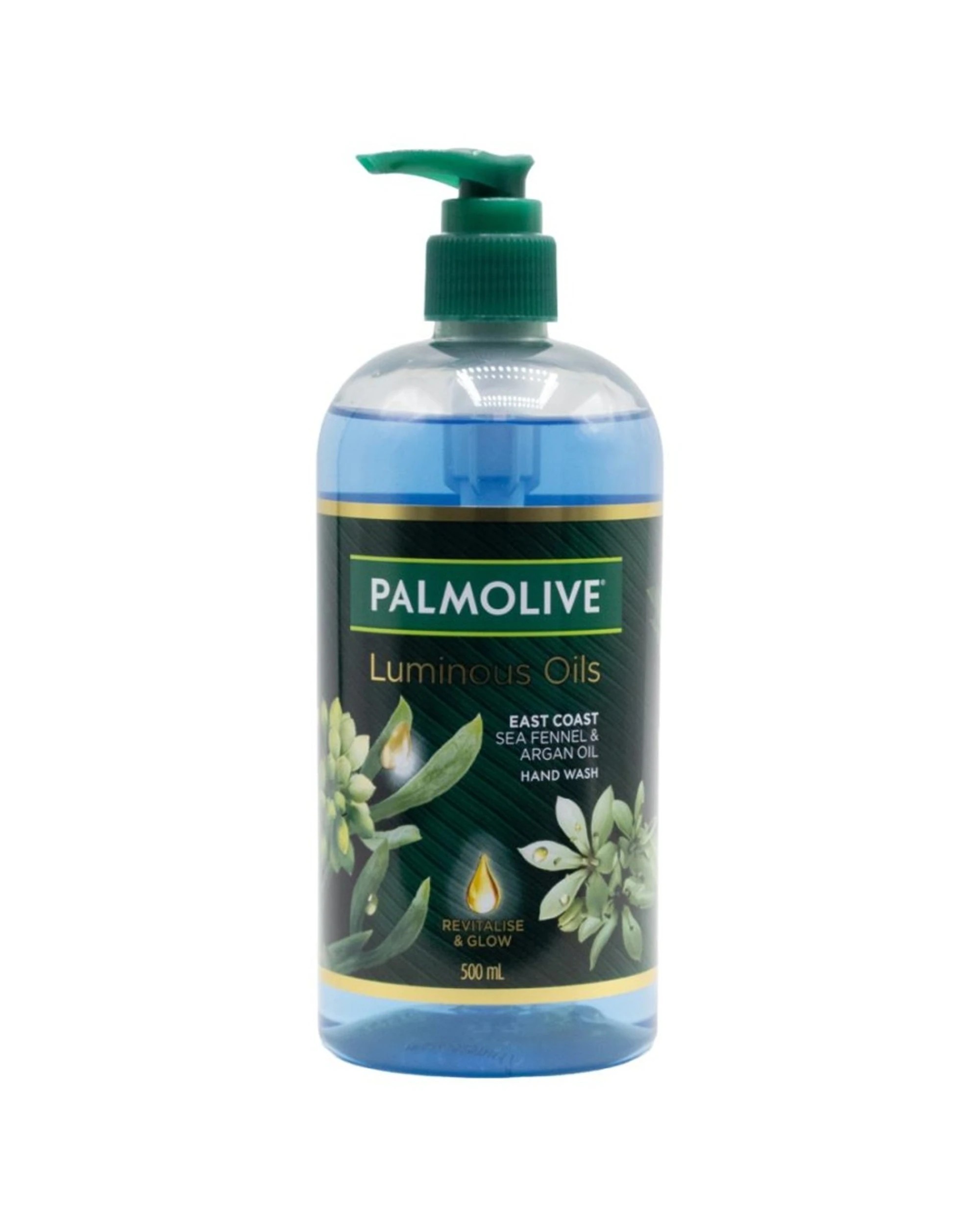 2 Palmolive 6PK 500ml Luminous Oils Hand Wash Sea Fennel & Argan Oil - Blue, 2 of 3