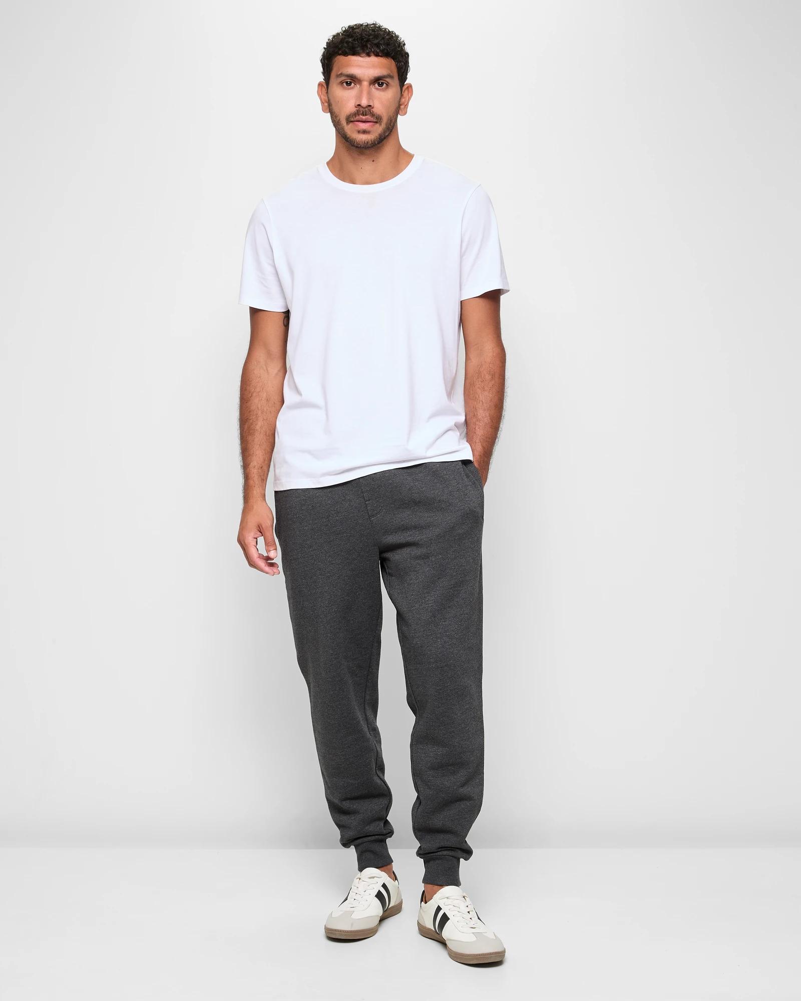 2 Target Cuffed Marle Trackpants CHARCOAL, 2 of 5