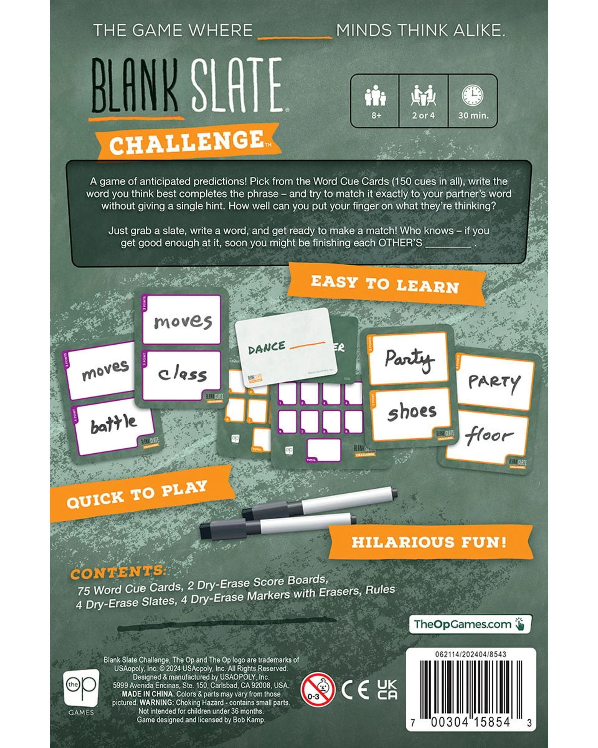 4 Blank Slate Challenge Card Game, 4 of 4