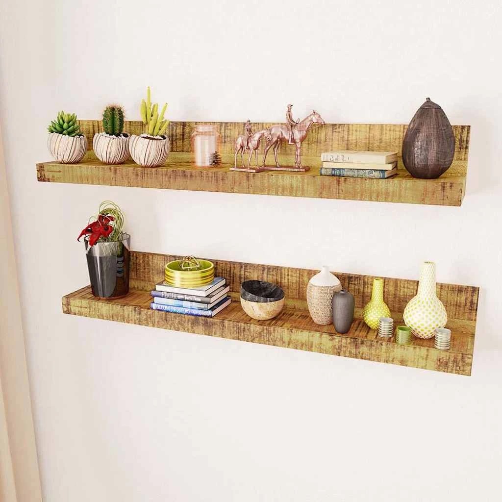 2 vidaXL Shelf Wall mounting - Brown, 2 of 8