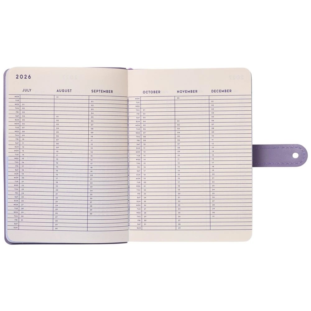4 Otto A6 Week to View FY26/27 Diary Purple, 4 of 7