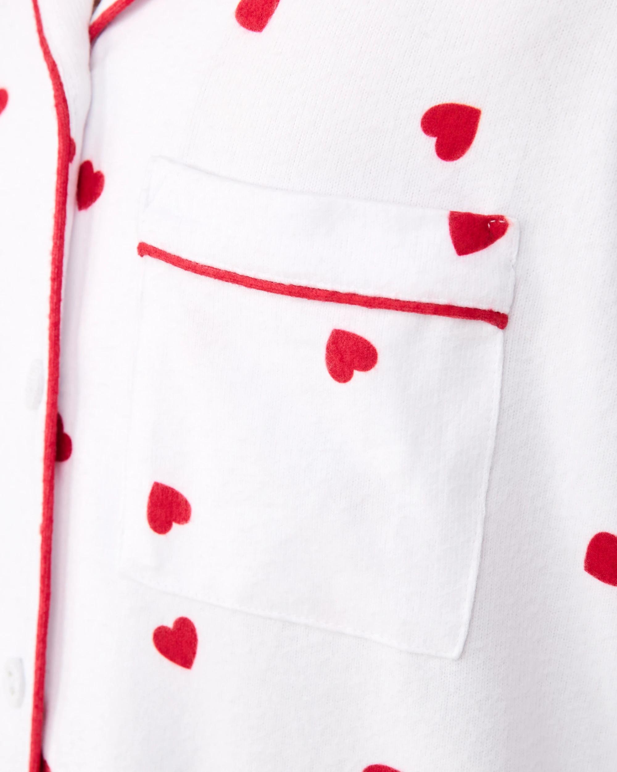 6 Hachi Button Down Pyjama Set Red Hearts, 6 of 7