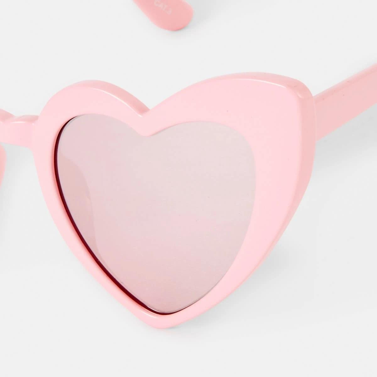 4 Heart Shaped Sunglasses Pink, 4 of 6